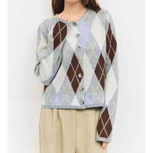 NEW ALL : ROW gayle long sleeves cardigan in grey